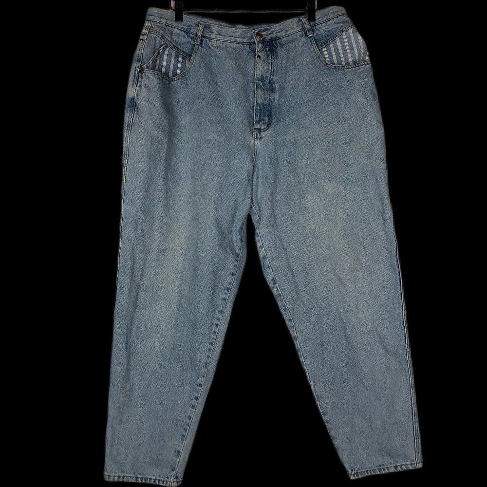 Vintage Stefano High Rise Acid Wash Jeans 36